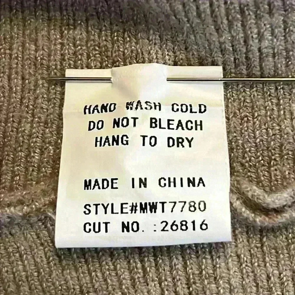 Siren Lily Maternity Sweater Large Tan Beautifully Embellished Pearls Very Soft - Picture 7 of 9